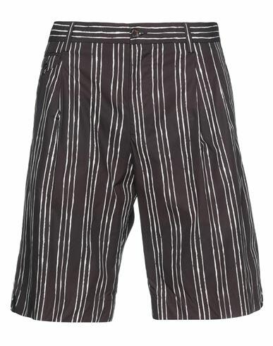 Dolce & gabbana Man Shorts & Bermuda Shorts Dark brown Cotton Cover