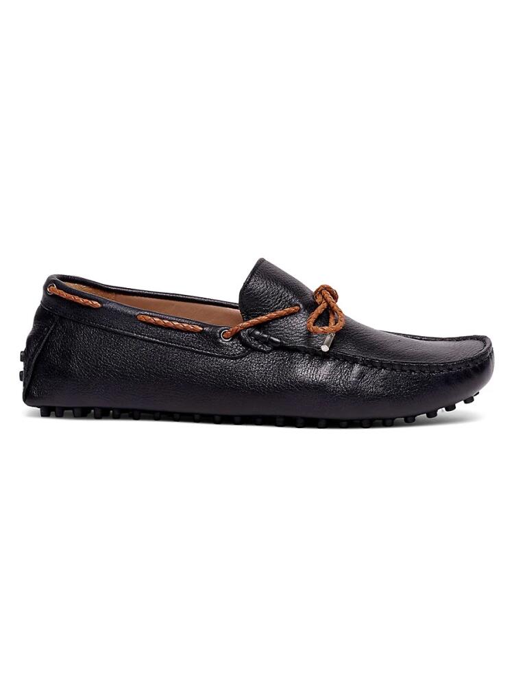 Carlos Santana Men's SFO Leather Driving Loafers - Black Cover