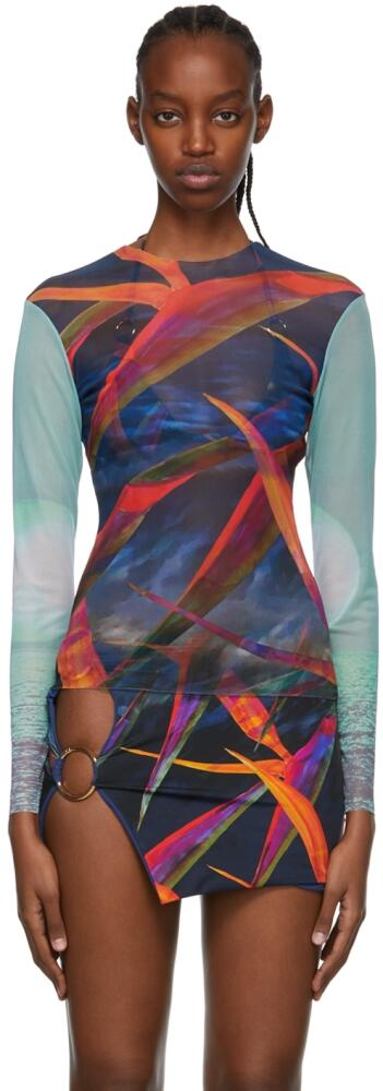 Louisa Ballou Multicolor Polyester T-Shirt Cover