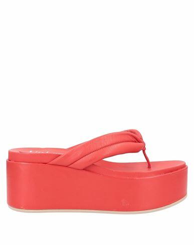 Unlace Woman Thong sandal Coral Soft Leather Cover