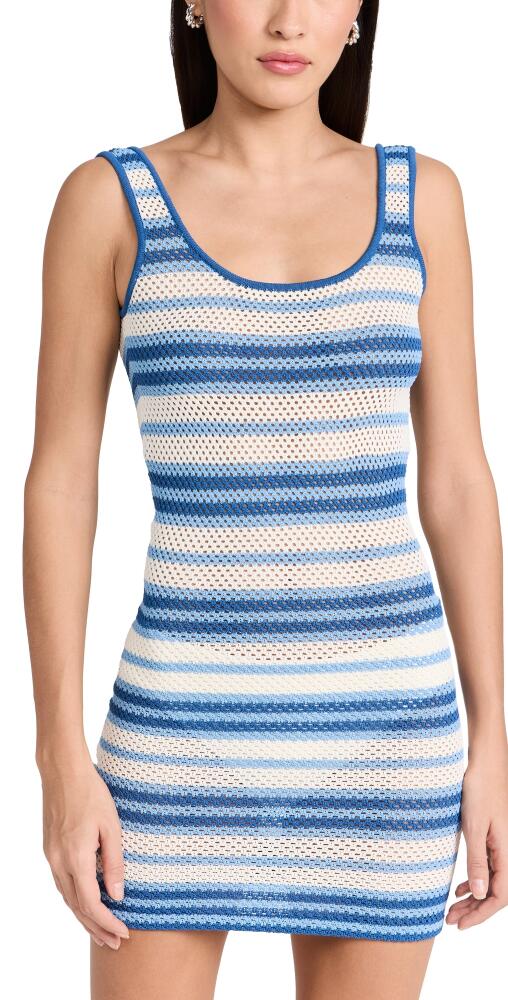 Solid & Striped The Kimberly Mini Dress Marina Blue Stripe Cover