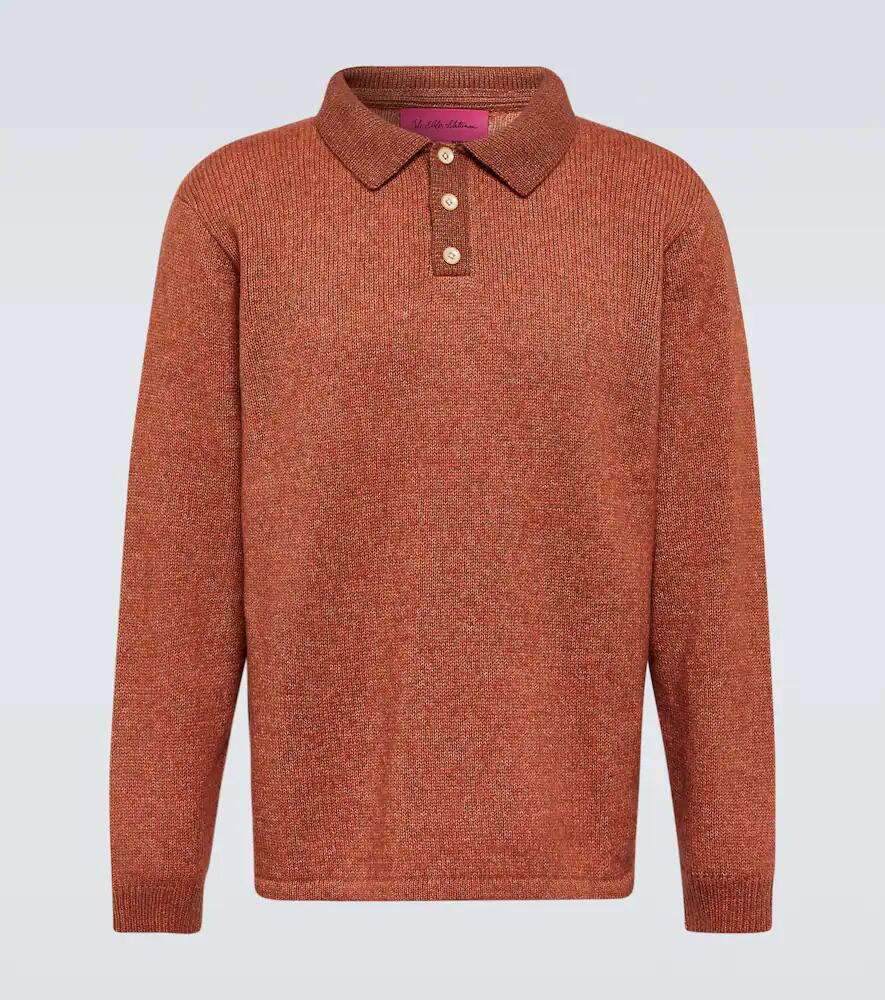 The Elder Statesman Cashmere and cotton polo top Cover