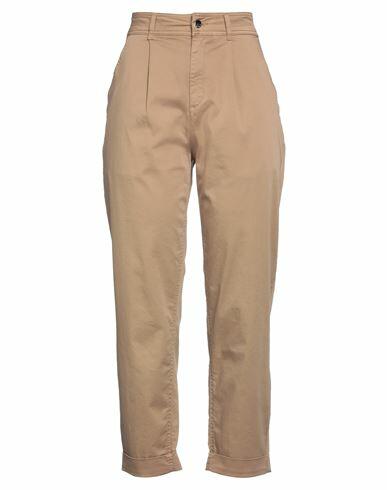 Kaos Jeans Woman Pants Camel Cotton, Elastane Cover