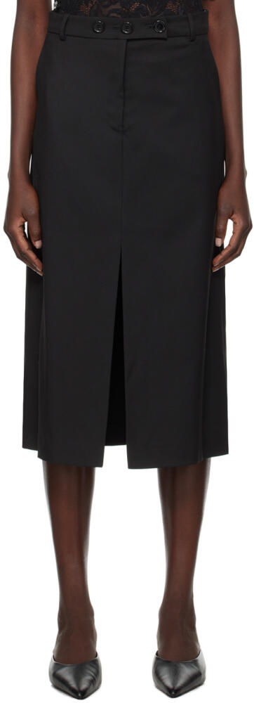 The Garment Black Pluto Midi Skirt Cover