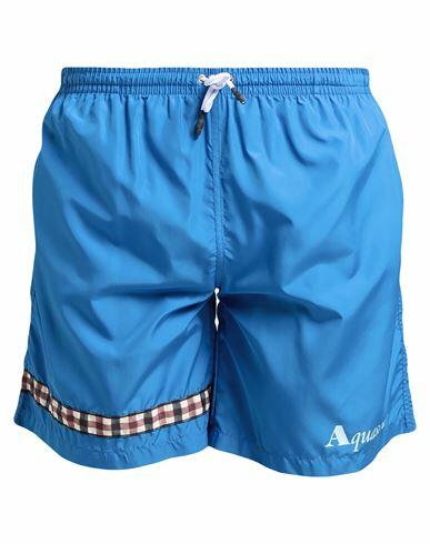 Aquascutum Man Swim trunks Bright blue Polyester Cover