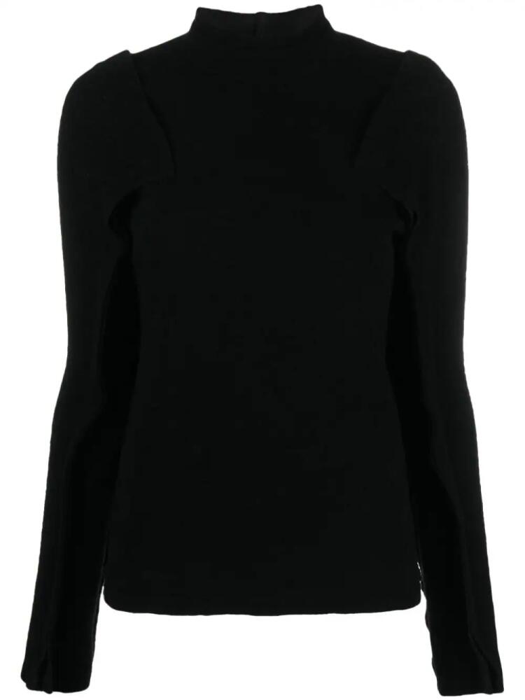 Kiko Kostadinov Arc high-neck top - Black Cover