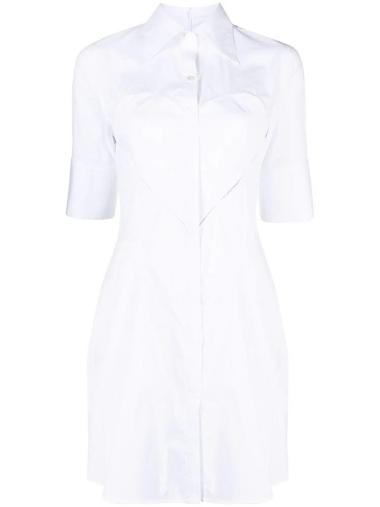 AMBUSH cut-out heart shirtdress - White Cover