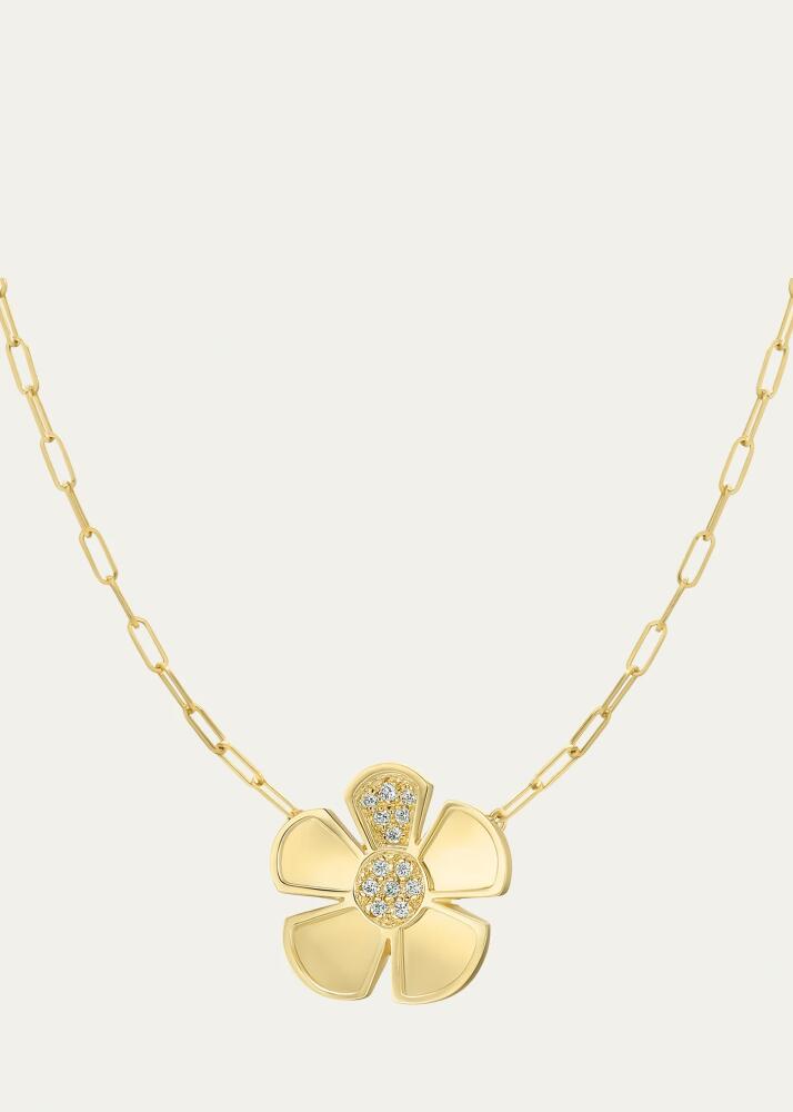 L. Klein 18k Gold Alessia Diamond Pendant Necklace Cover