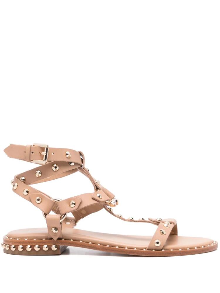 Ash Pulp stud-embellished leather sandals - Neutrals Cover