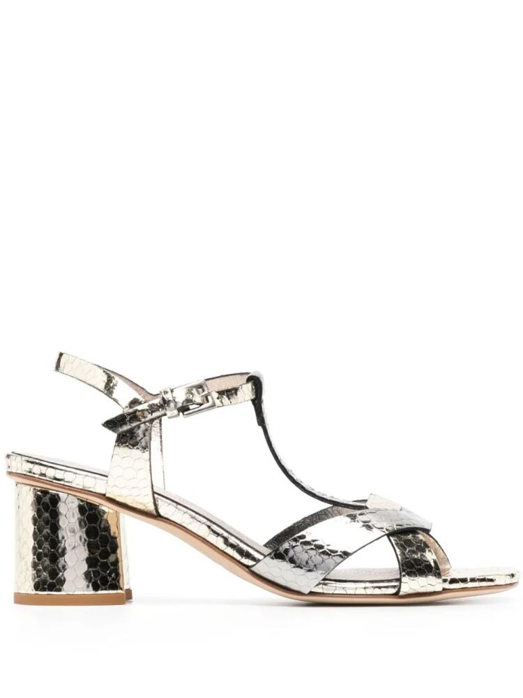 Del Carlo Ben 55mm open-toe sandals - Silver Cover