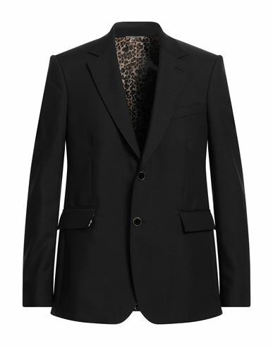 Pt Torino Man Blazer Black Virgin Wool, Mohair wool Cover