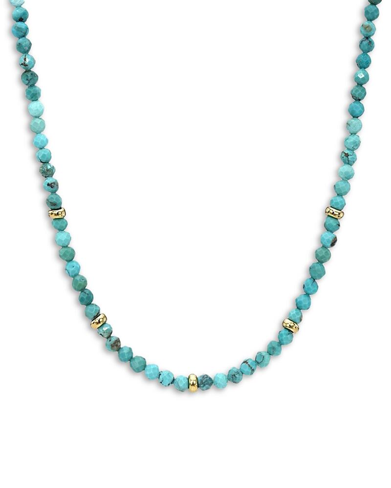 Zoe Lev 14K Yellow Gold Turquoise Bead Statement Necklace, 16-18 Cover