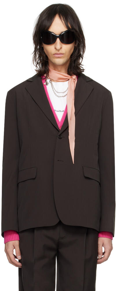 Acne Studios Brown Two-Button Blazer Cover