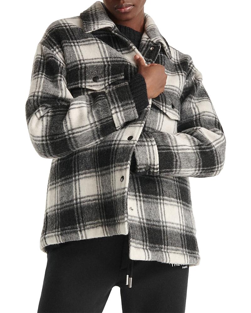 The Kooples Plaid Utility Jacket Cover