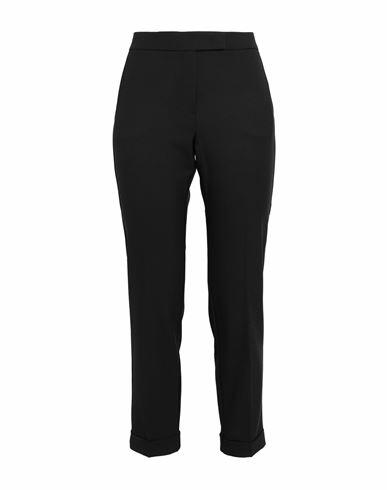 Max & co. Woman Pants Black Polyester, Viscose, Elastane Cover