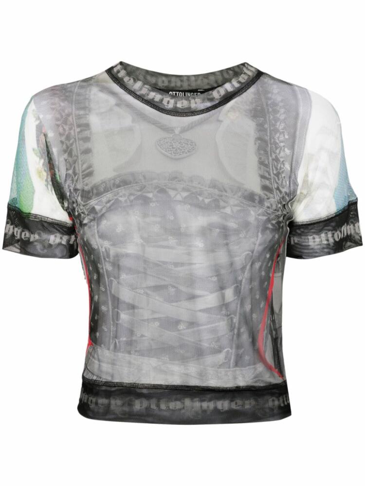 Ottolinger mesh T-shirt - Grey Cover