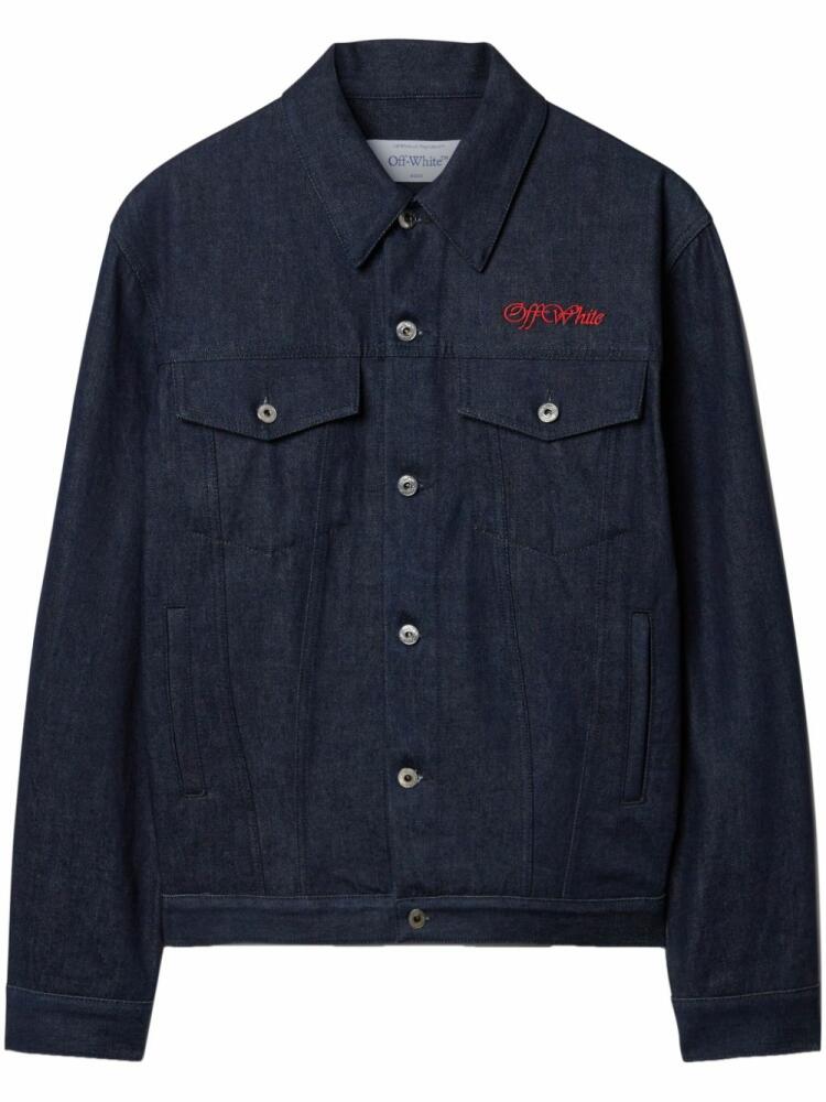 Off-White Script Skate denim jacket - Blue Cover