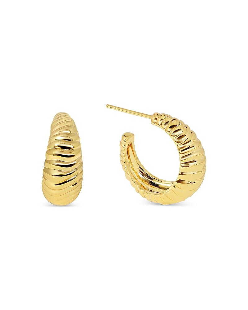 Jackie Mack Designs Harp Ridged Small Hoop Earrings Cover