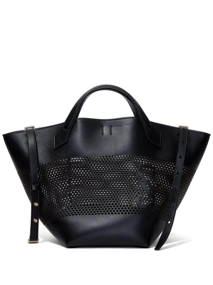 Proenza Schouler large PS1 perforated-leather tote bag - Black Cover