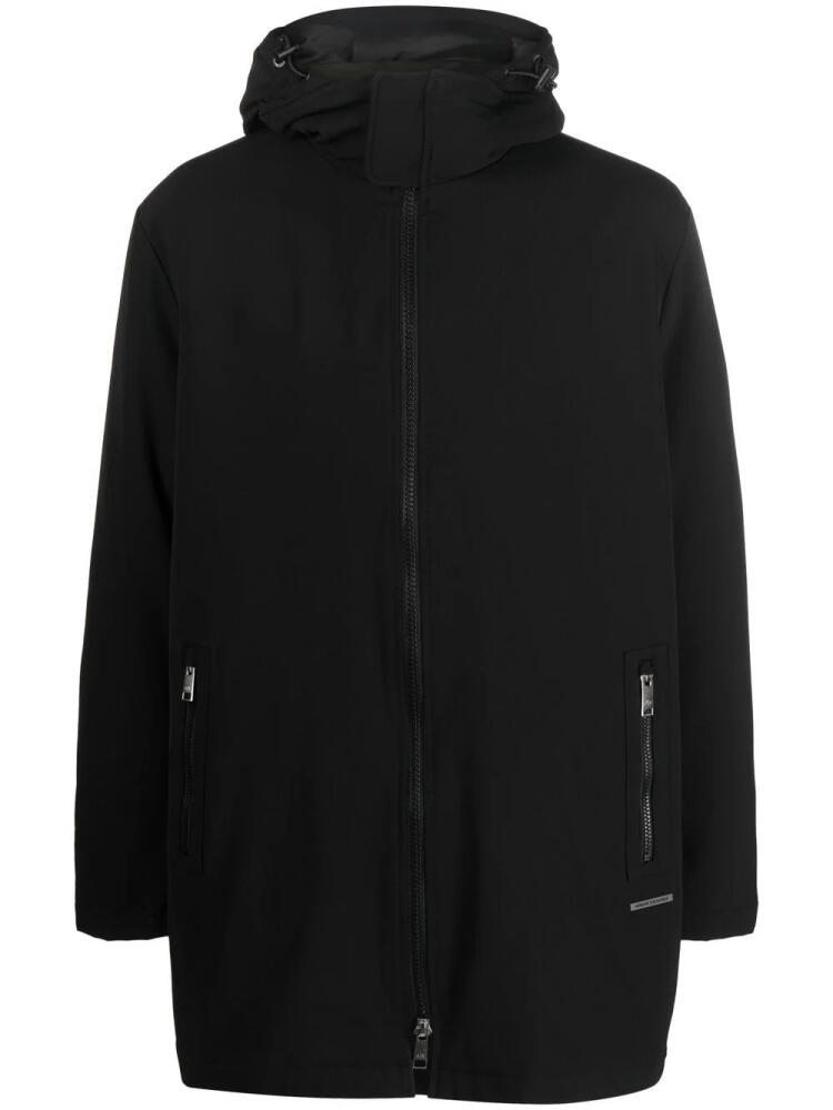 Armani Exchange double-layer hooded coat - Black Cover