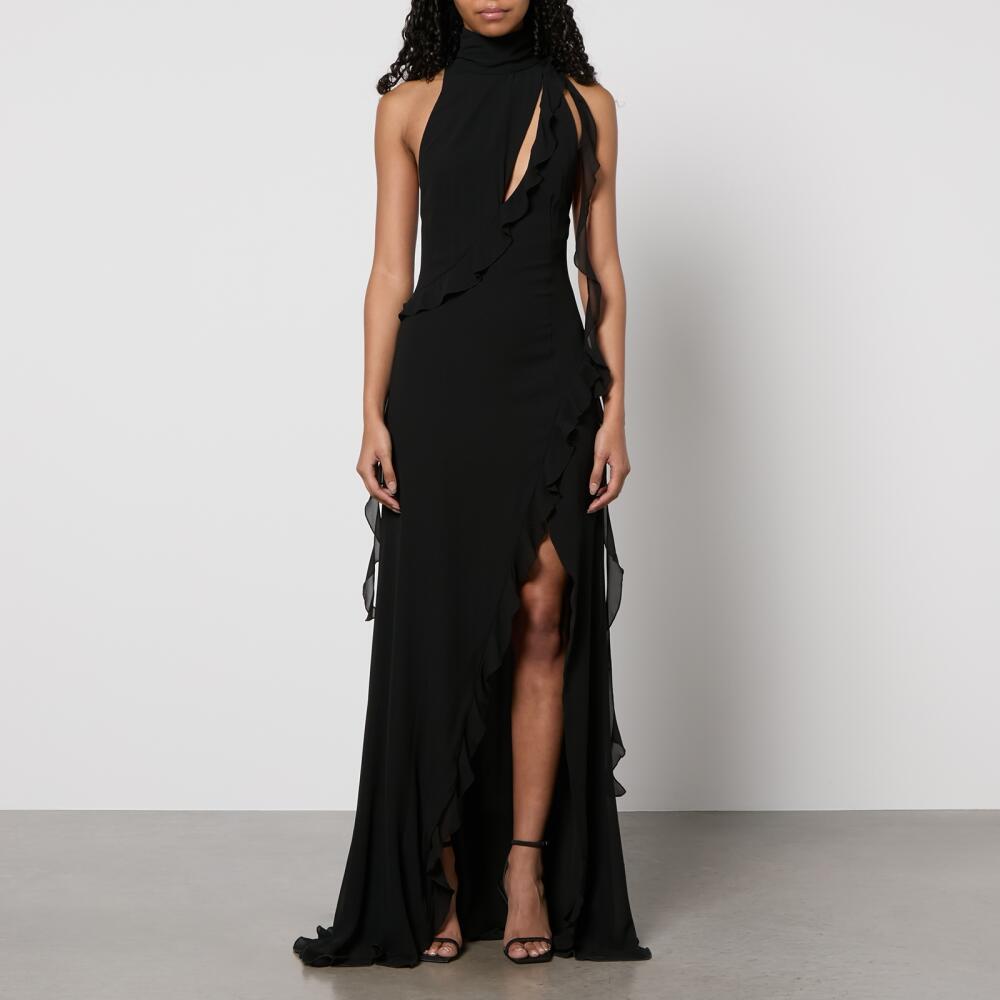 De La Vali Frilled Chiffon Maxi Dress Cover