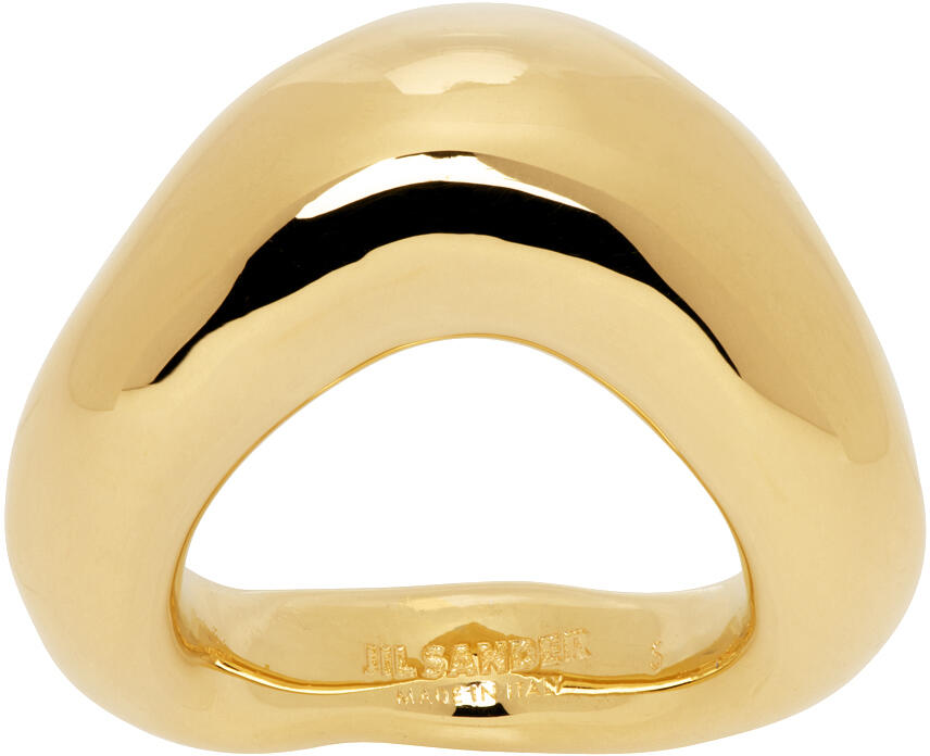 Jil Sander Gold Band Ring Cover