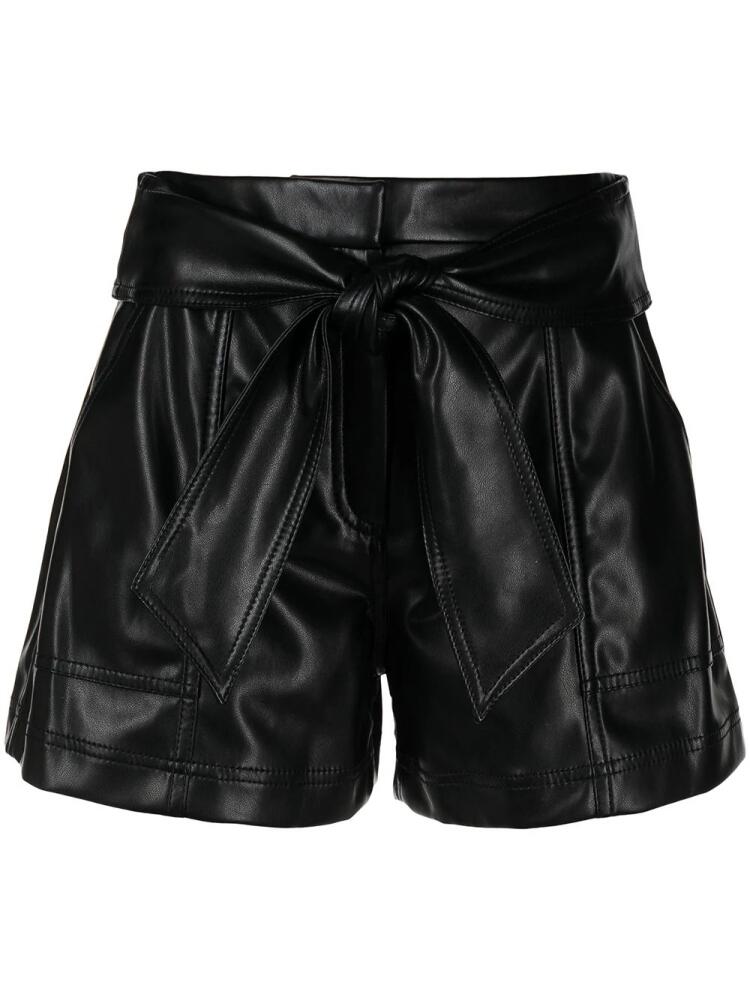 Simkhai Core Mari faux leather shorts - Black Cover