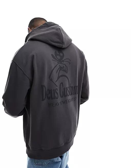 Deus Ex Machina heavyweights hoodie in black Cover