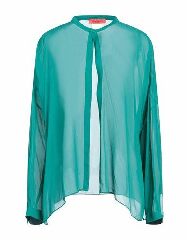 Max & co. Woman Shirt Emerald green Viscose Cover