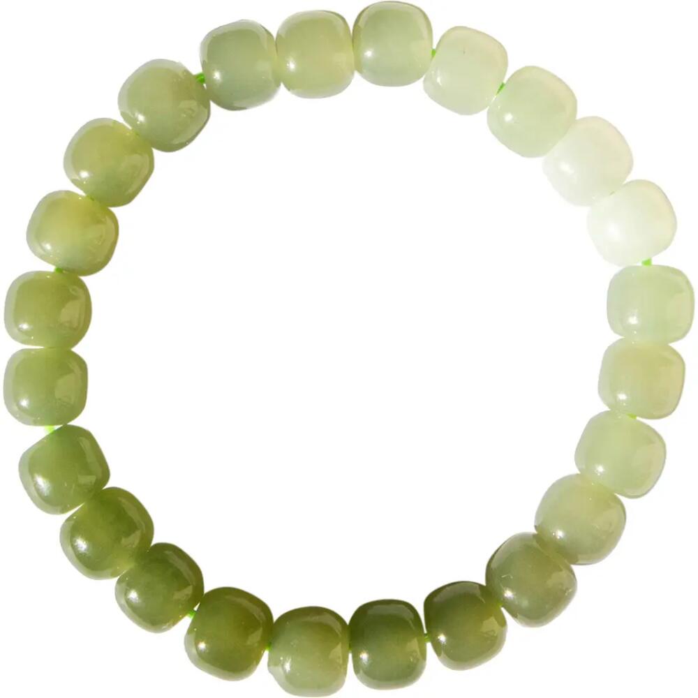 seree Ombre Beaded jade bracelet in Green Cover