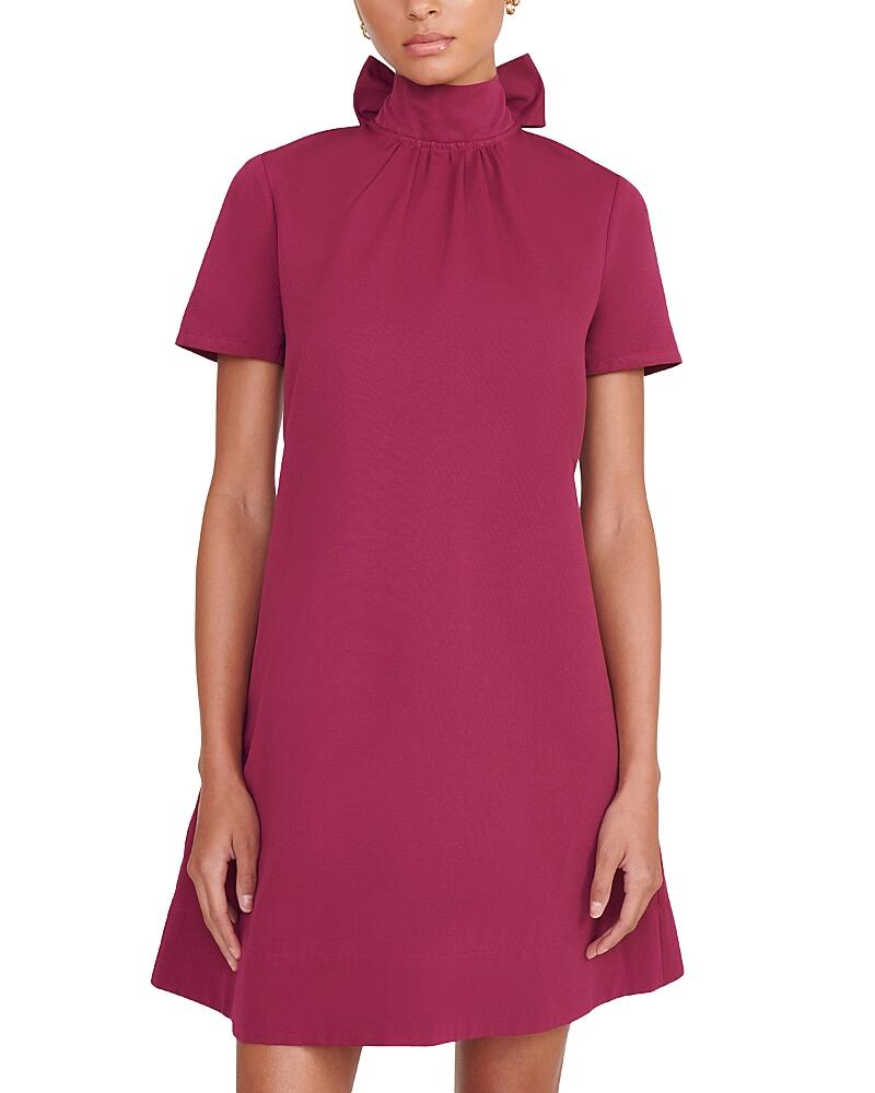 Staud Ilana Mock Neck Mini Dress Cover