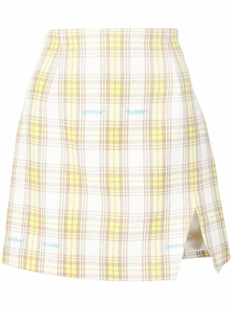 Off-White check-print mini skirt Cover