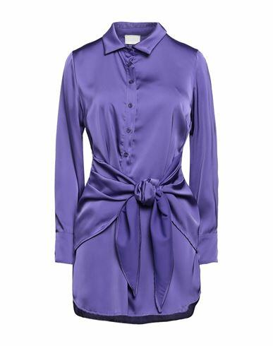 Berna Woman Mini dress Purple Polyester Cover