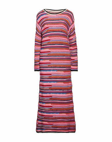 Dsquared2 Woman Maxi dress Pink Wool, Cotton, Polyamide Cover