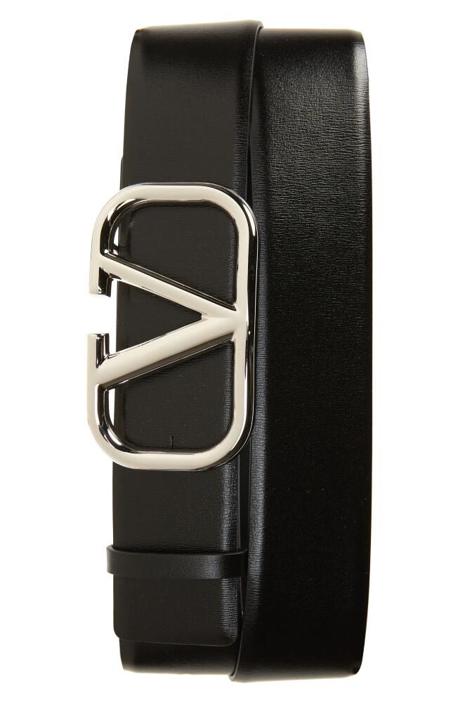 Valentino Garavani VLOGO Buckle Belt in Nero Cover