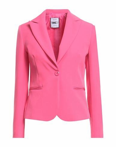 Take-two Woman Blazer Fuchsia Polyester, Elastane Cover