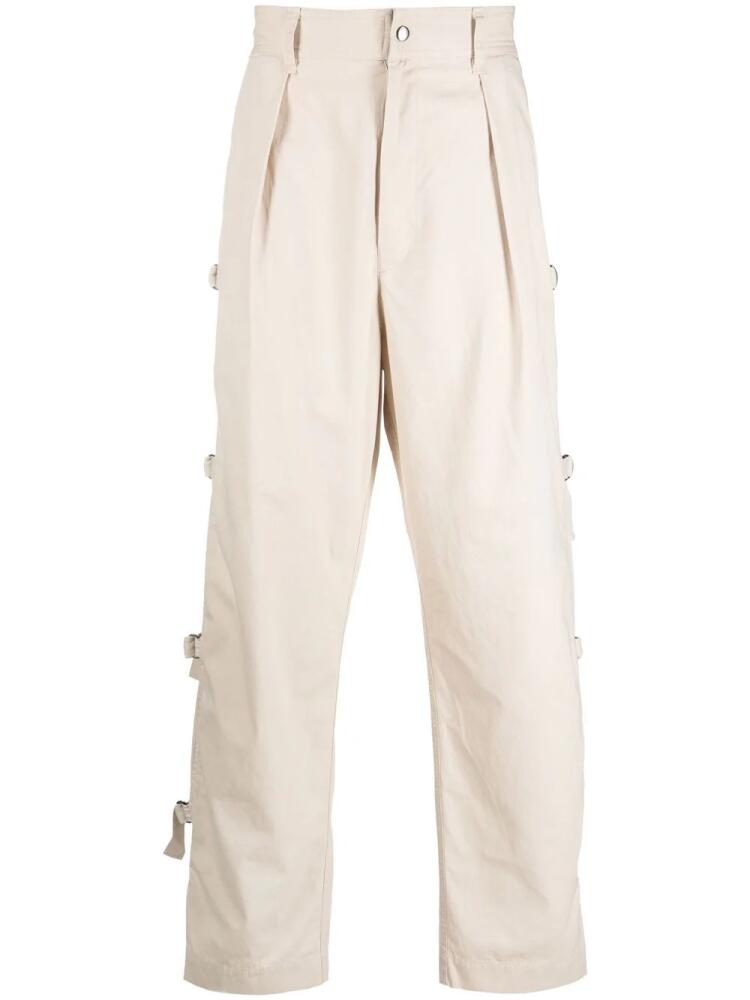 MARANT pleated straight-leg trousers - Neutrals Cover