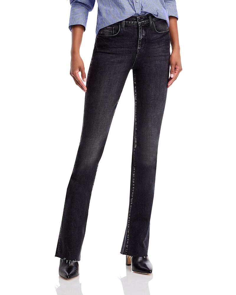 L'Agence Ruth High Rise Straight Jeans in Carbon Black Cover