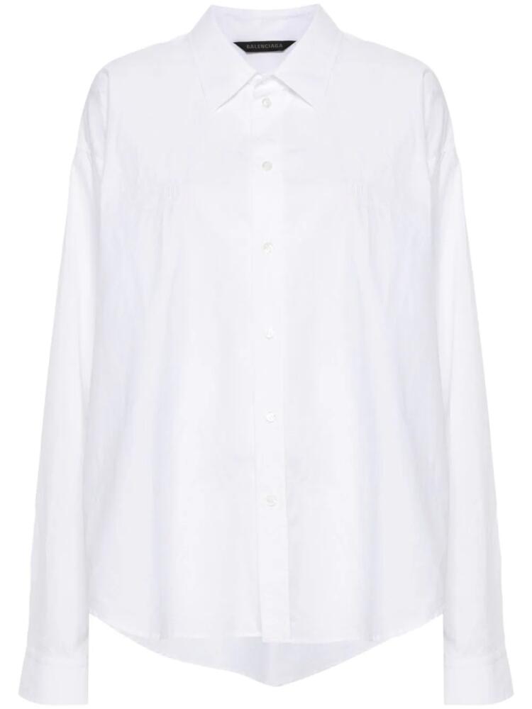 Balenciaga embroidered-logo shirt - White Cover