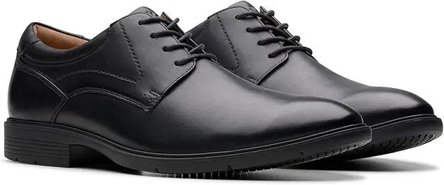 Clarks Eldredge Plain (Black Leather) Men's Lace Up Wing Tip Shoes Cover