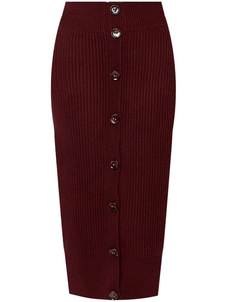 ERDEM pencil midi skirt - Red Cover