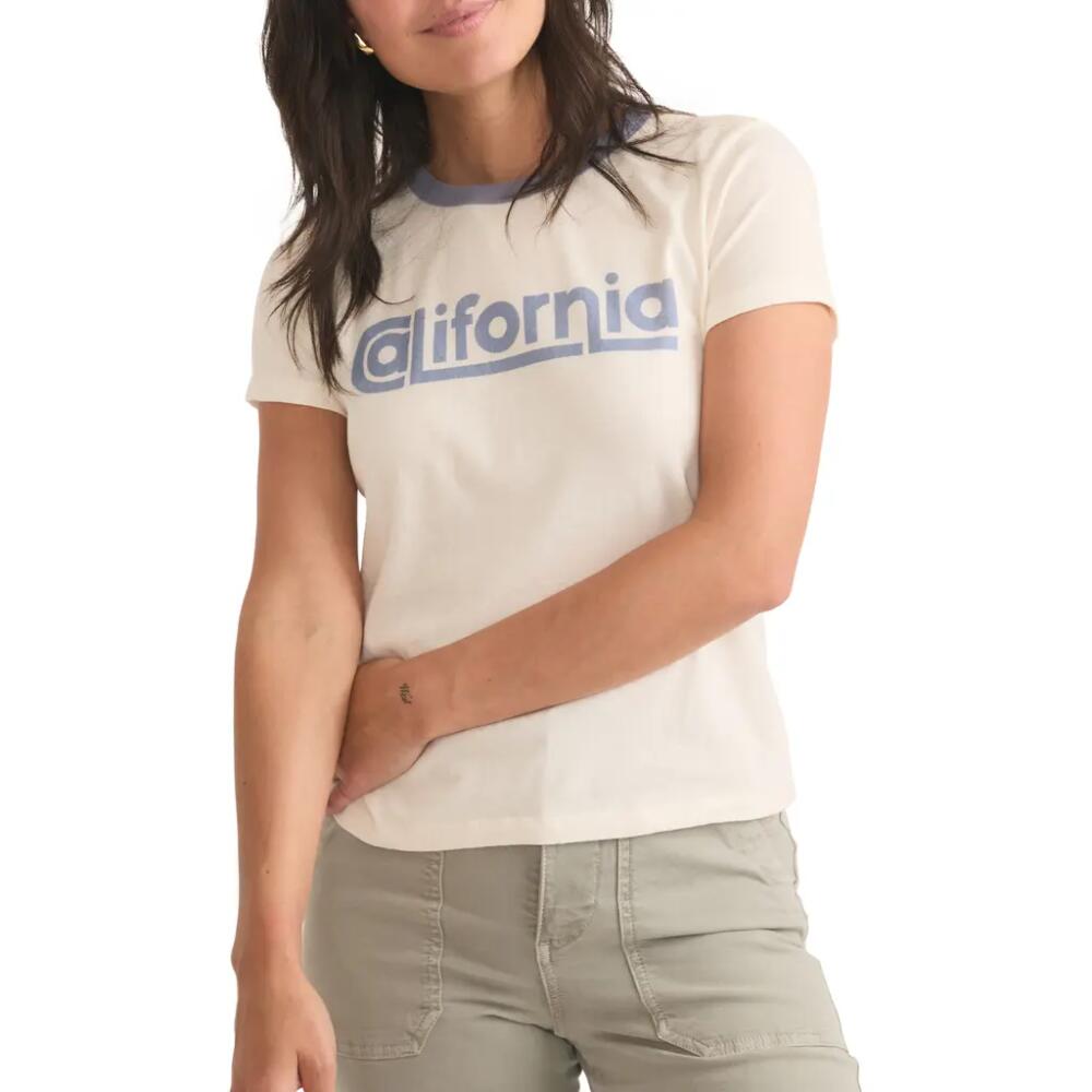 Marine Layer California Cotton Graphic T-Shirt in Antique White Cover