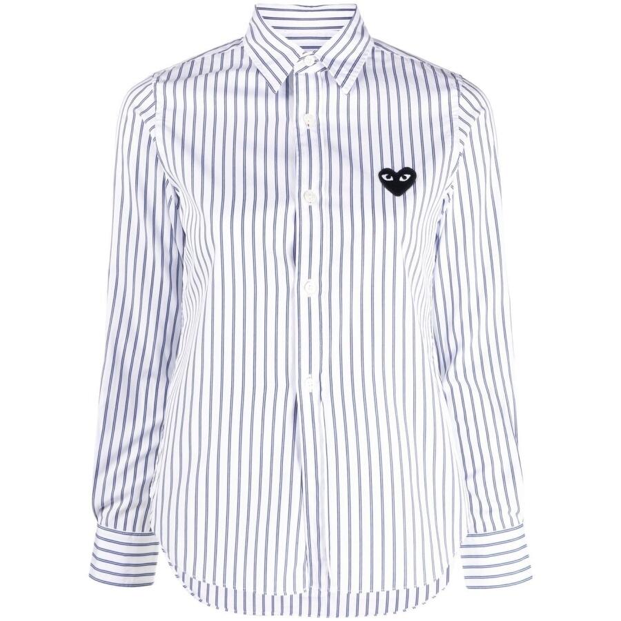 Comme Des Garcons Play Striped Shirt In Cover