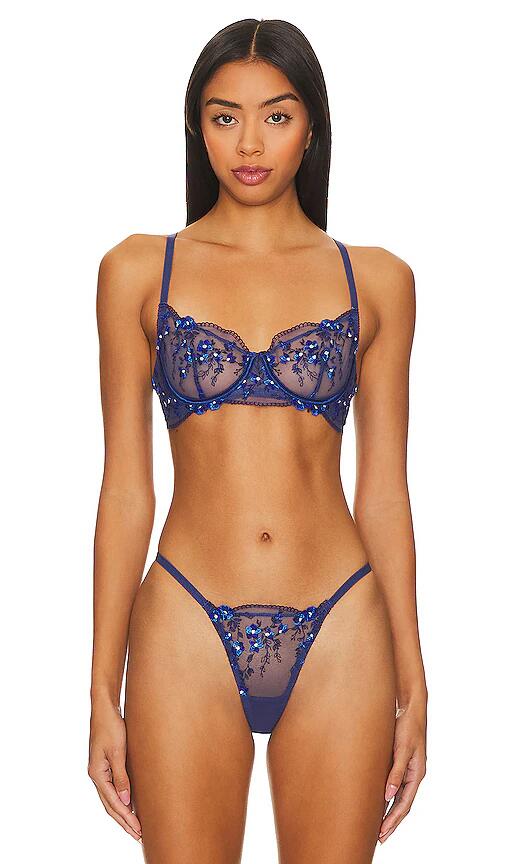 KAT THE LABEL Sofia Bra in Navy Cover