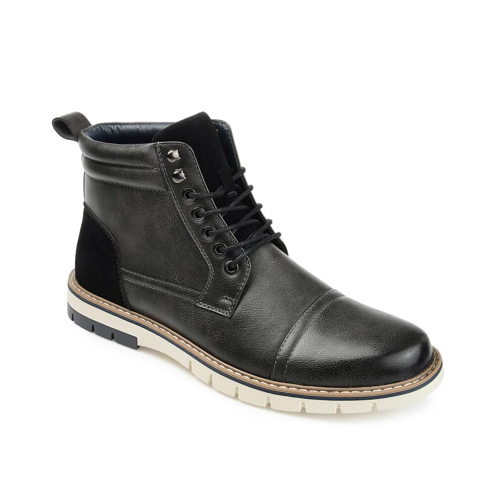 Vance Co. Lucien Cap Toe Boot | Men's | Charcoal/Black Cover