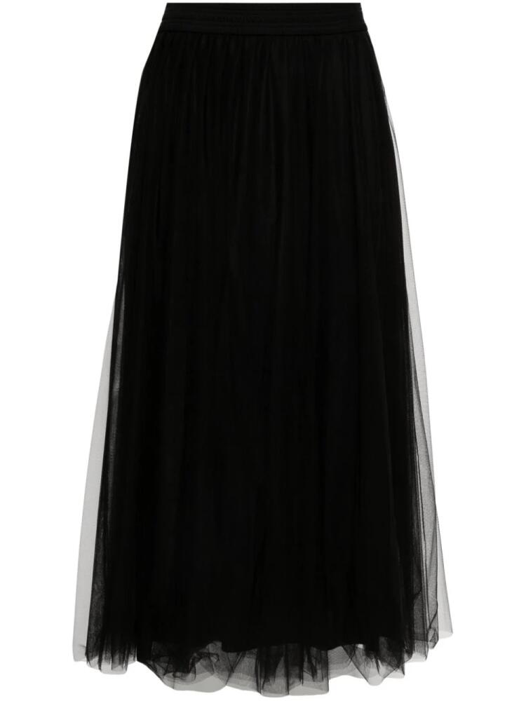 Fabiana Filippi tulle midi skirt - Black Cover