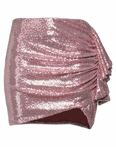 Cinqrue Woman Mini skirt Pink Nylon, Metallic fiber, Elastane Cover