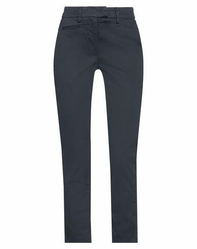 Dondup Woman Pants Midnight blue Cotton, Elastane Cover