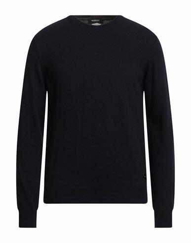 Baldinini Man Sweater Navy blue Wool, Viscose, Polyamide, Cashmere Cover