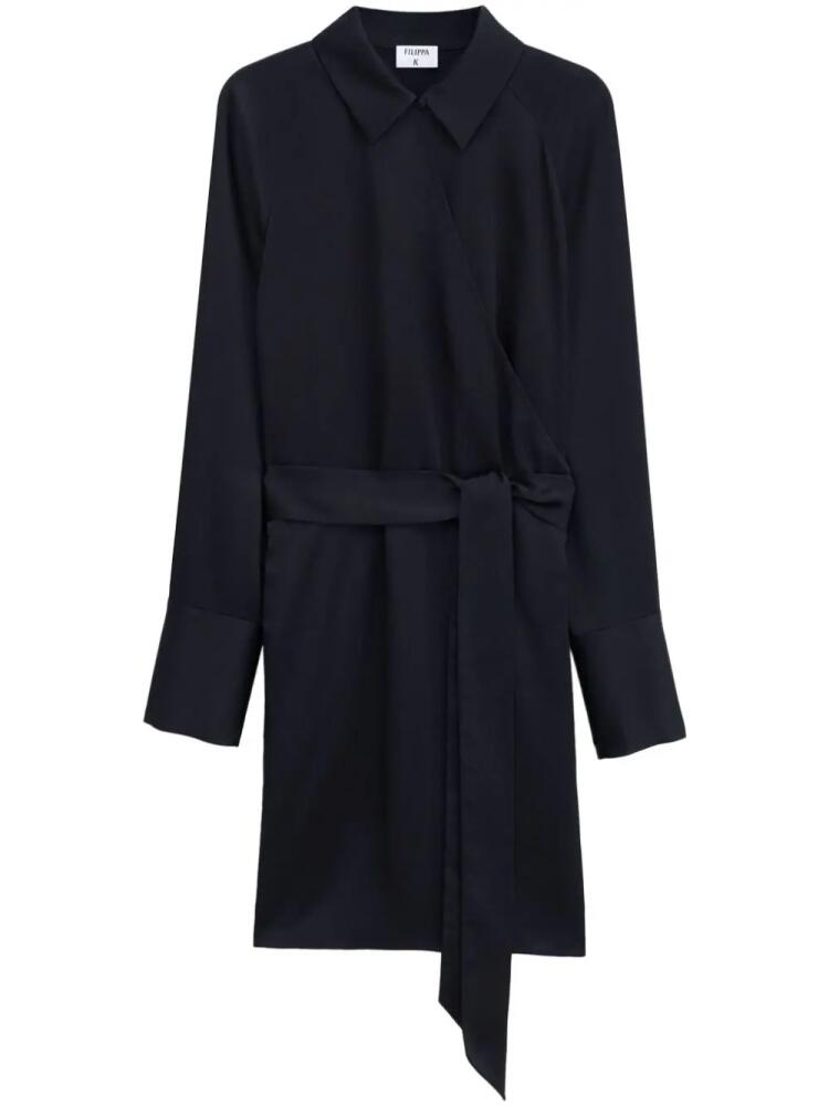 Filippa K wrap shirt dress - Black Cover